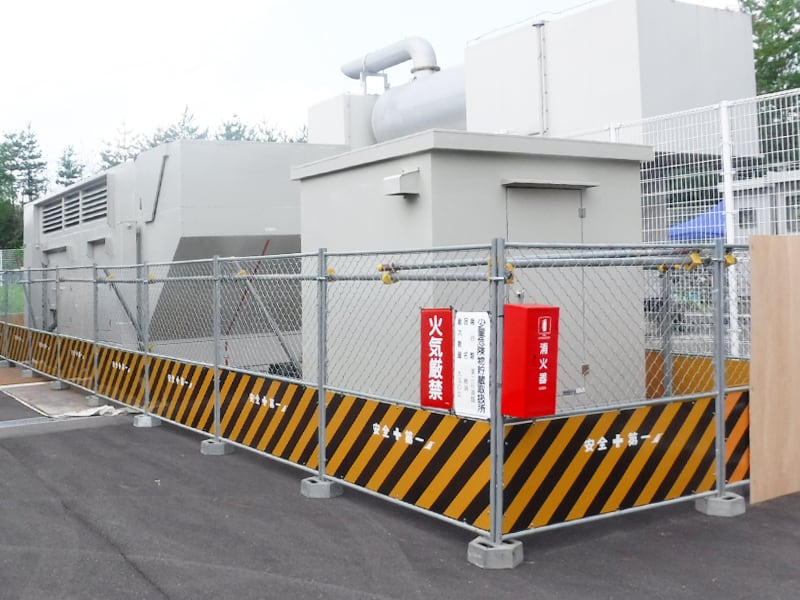 仮設発電機設置